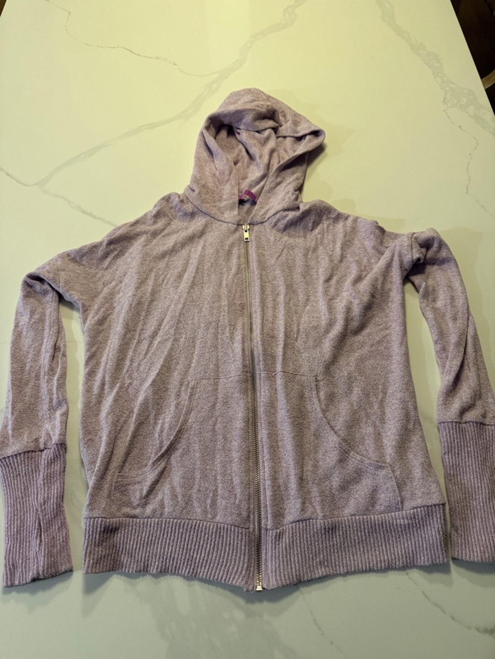 Light Lavender Zip Hoodie